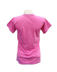 female tshirt template on the mannequin (back side)