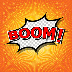 Boom! - Comic Speech Bubble, Cartoon