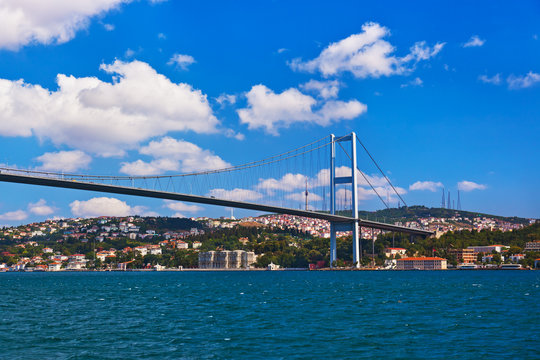 Bosphorus bridge in Istanbul Turkey