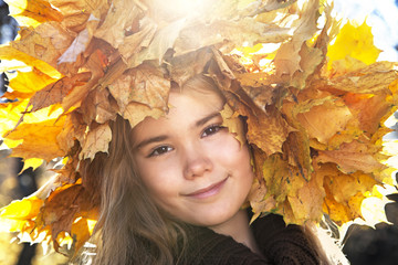 Autumn Portrait in sunlight