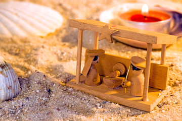 Weihnachtskrpipe am Strand