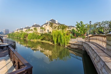 Fototapeta na wymiar villa residence in china