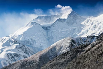 Crédence en verre imprimé Annapurna Montagne des Annapurnas