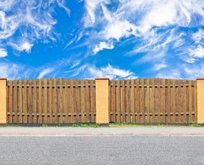 wooden fence