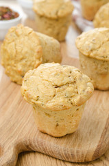 snack muffins with pepper and herbs