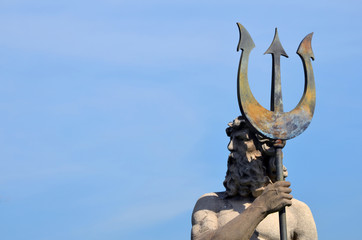 Escultura de Neptuno. Parque de la España Industrial. Barcelona