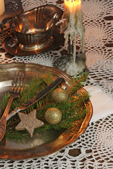 Christmas table setting