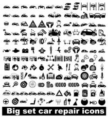 Big set car repair icons