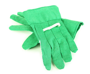 Gloves for work isolated on white