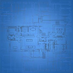 Architectural Blueprint Background