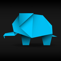 Fototapety  słoń origami
