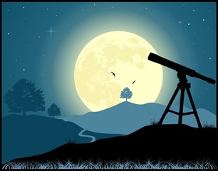 Look to the stars. Telescope