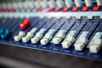 Fototapeta premium sound mixer control