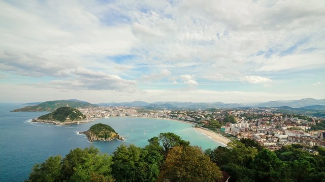 Donostia San Sebastian timelapse