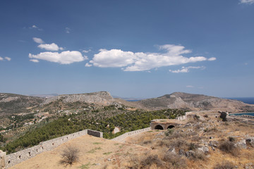 Grèce - Péloponnèse, les remparts de Nauplie