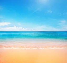 Zelfklevend Fotobehang Strand en zee strand en tropische zee