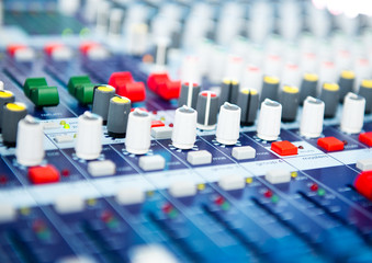 Obraz premium sound mixer control.