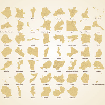 Africa maps, African Countries detailed