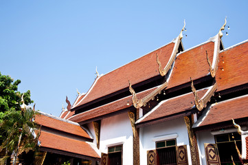 Thai temple church roof