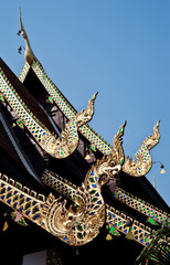 Thai temple church roof