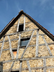 Wandschäden am Fachwerhaus