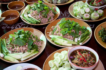 Thai food in market