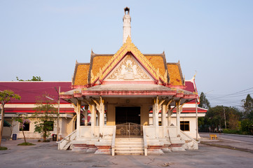 Fototapeta premium Thai temple cemetery