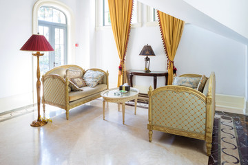 drawing room in villa