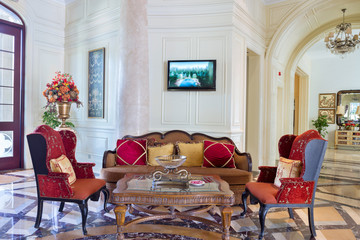 drawing room in villa