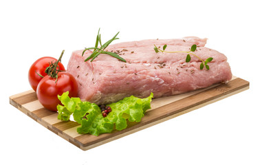 Raw pork meat