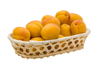 Yellow ripe apricots