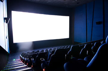 Empty movie theatre interior