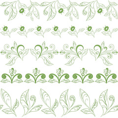 Abstract seamless floral pattern
