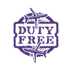 Duty Free. Vector format