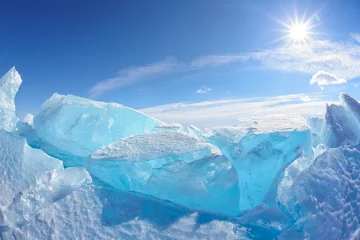 Zelfklevend Fotobehang Winter Baikal-meer © Serg Zastavkin