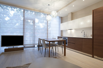 Interior of designer kitchen