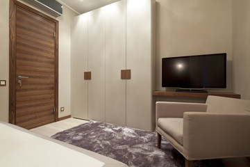 Interior of designer bedroom