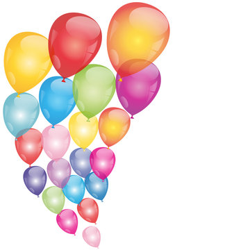 Luftballon, Hintergrund, Balloon background