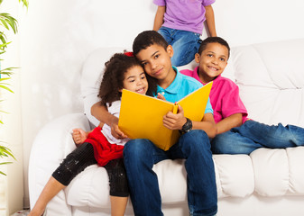 Hug and read to little siblings