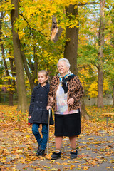 Grandmother and child