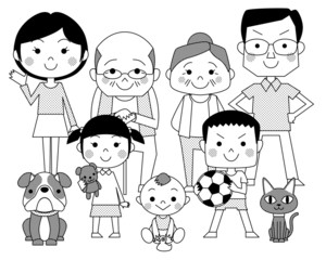 家族　全身（2階調）