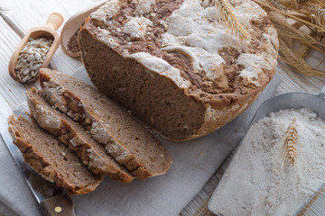 .Even baked bread