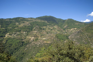 Fototapeta na wymiar Góry, Bhutan