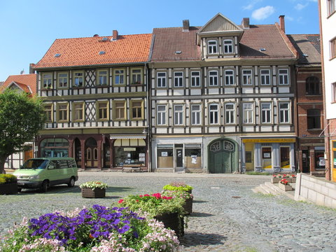 Marktplatz in Blankenburg(Harz)