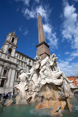 Fontana dei quattro fiumi Roma
