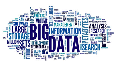 Big data concept in word cloud - 57395154