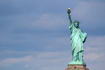 Fototapeta premium Statue of Liberty sculpture, on Liberty Island in NYC