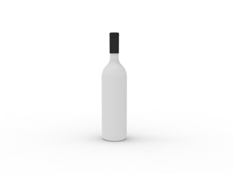 white bottle isolated