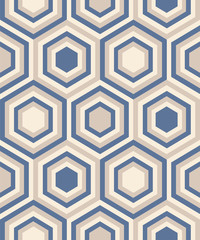 Fashion abstract pattern with hexagons