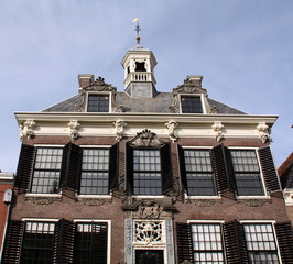 Fototapeta na wymiar Town hall from 1550 in Sneek.The Netherlands